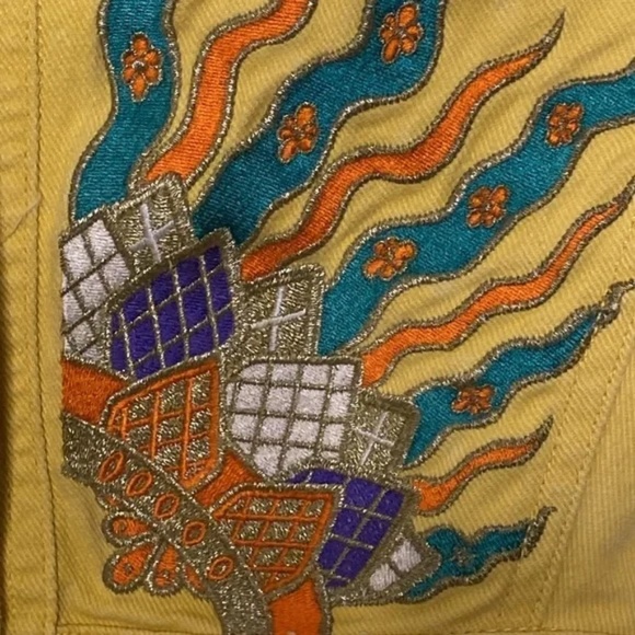 RARE Vintage CL2 Christian Llinares Denim Jacket, Western Southwestern Native - Picture 5 of 12